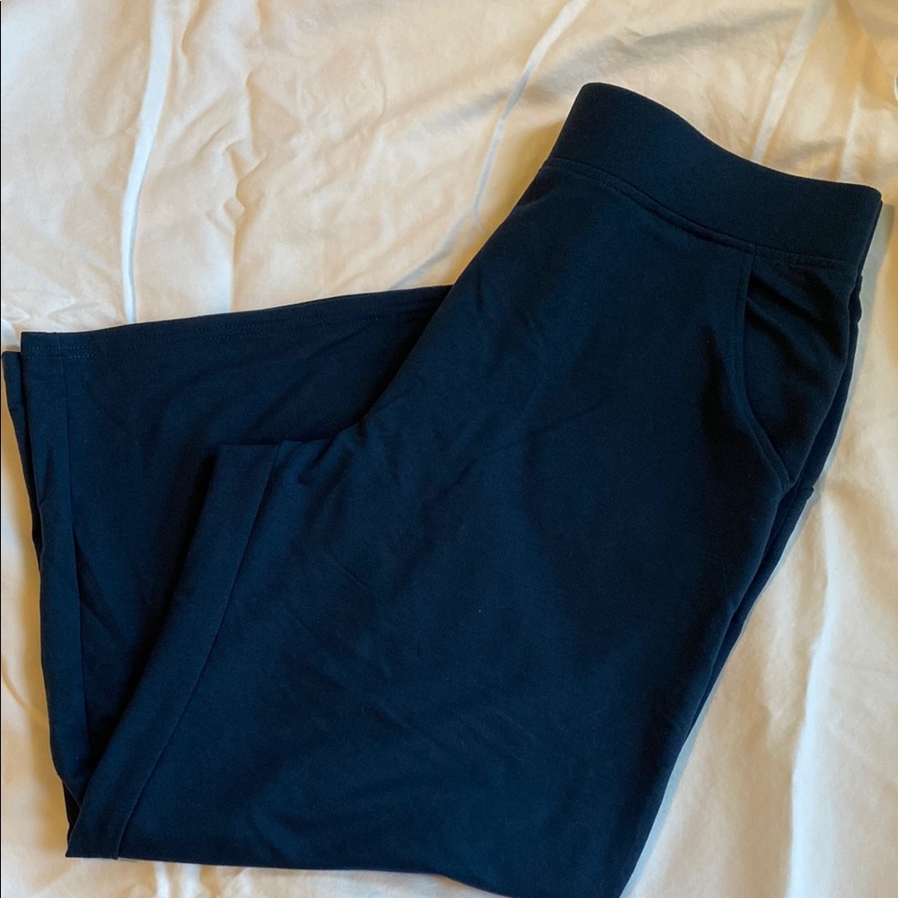 Sentimental New York Navy Blue Wide Leg Pants